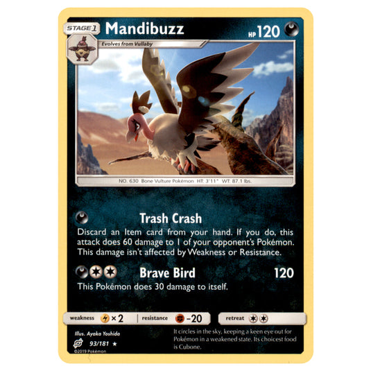 Pokemon - Sun & Moon - Team Up - Mandibuzz - 93/181