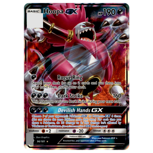 Pokemon - Sun & Moon - Team Up - Hoopa-GX - 96/181 Pokemon - Sun & Moon - Team Up - Hoopa-GX - 96/181