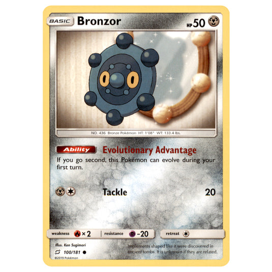 Pokemon - Sun & Moon - Team Up - Bronzor - 100/181