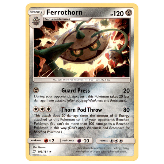 Pokemon - Sun & Moon - Team Up - Ferrothorn - 103/181