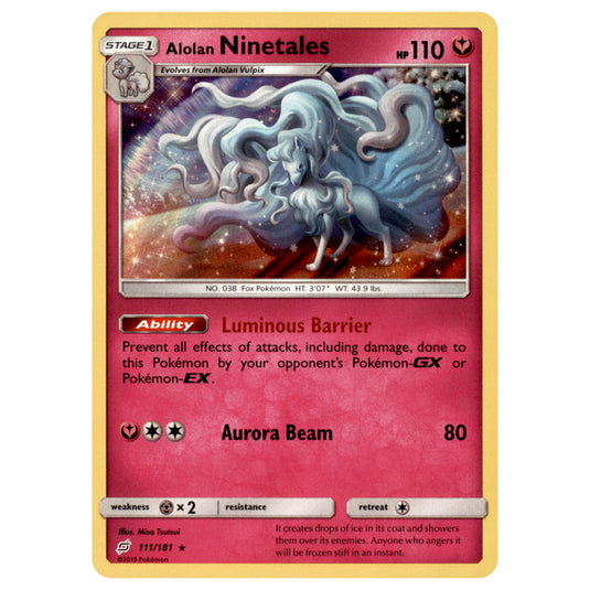 Pokemon - Sun & Moon - Team Up - Alolan Ninetales - 111/181