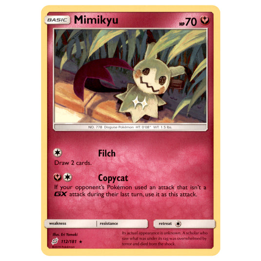 Pokemon - Sun & Moon - Team Up - Mimikyu - 112/181 Pokemon - Sun & Moon - Team Up - Mimikyu - 112/181