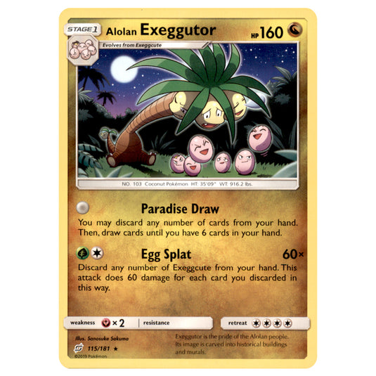 Pokemon - Sun & Moon - Team Up - Alolan Exeggutor - 115/181