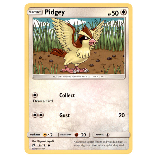 Pokemon - Sun & Moon - Team Up - Pidgey - 121/181