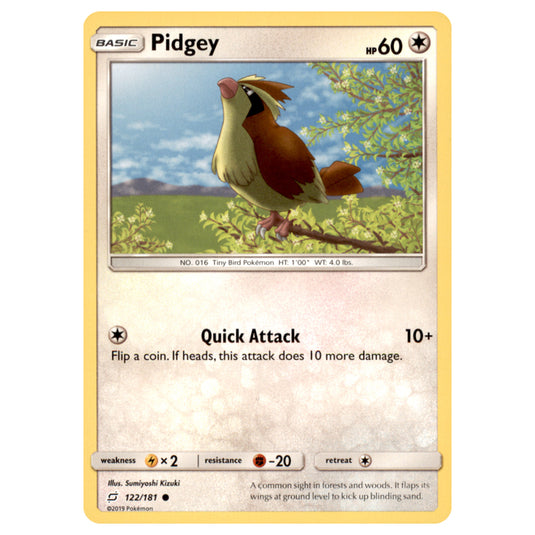 Pokemon - Sun & Moon - Team Up - Pidgey - 122/181