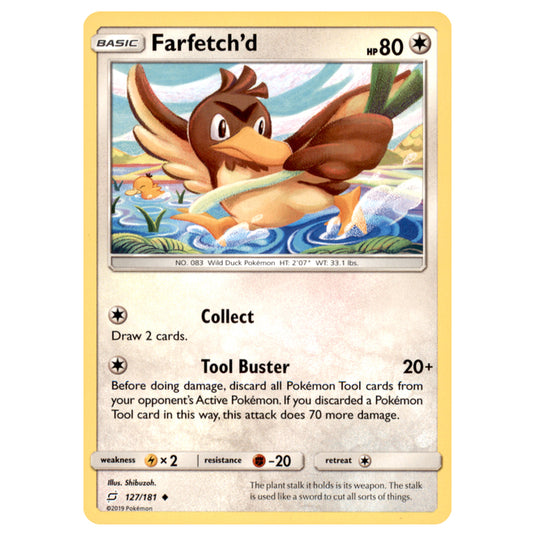 Pokemon - Sun & Moon - Team Up - Farfetch'd - 127/181