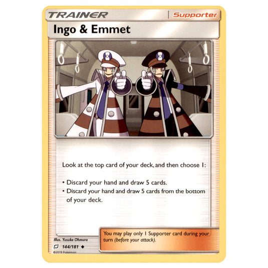 Pokemon - Sun & Moon - Team Up - Ingo & Emmet - 144/181