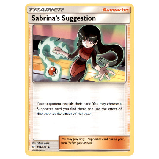 Pokemon - Sun & Moon - Team Up - Sabrina's Suggestion - 154/181