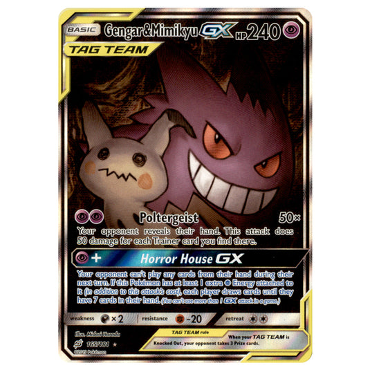 Pokemon - Sun & Moon - Team Up - Gengar & Mimikyu-GX (Full Art) - 165/181