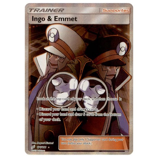 Pokemon - Sun & Moon - Team Up - Ingo & Emmet (Full Art) - 176/181