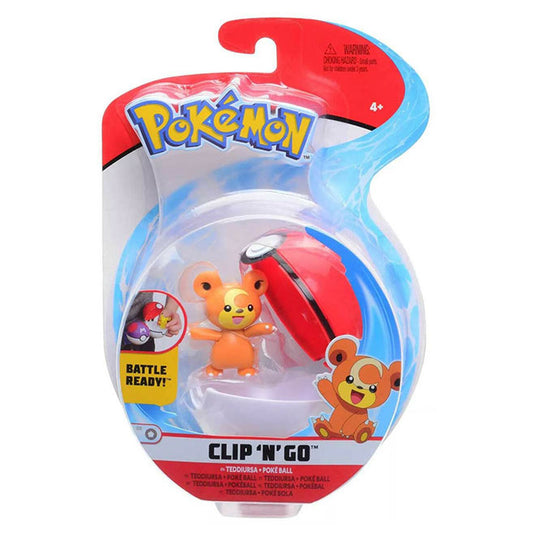 Pokemon - Clip 'N' Go Set  - Teddiursa + Poke Ball