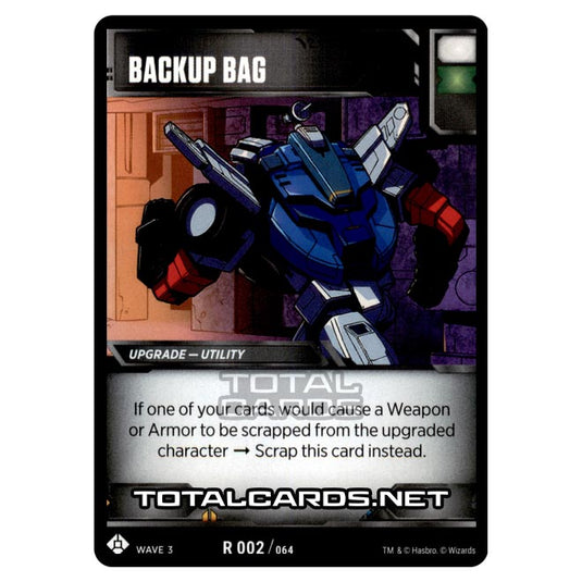 Transformers - War for Cybertron Siege I - Backup Bag - R002