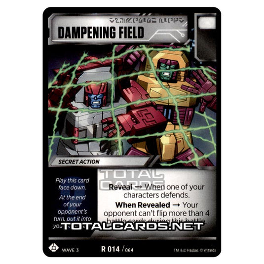 Transformers - War for Cybertron Siege I - Dampening Field - R014