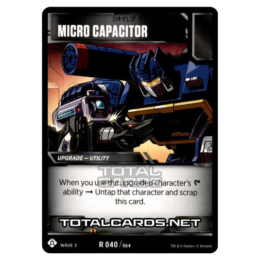 Transformers - War for Cybertron Siege I - Micro Capacitor - R040