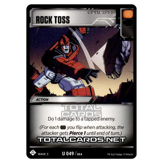 Transformers - War for Cybertron Siege I - Rock Toss - U049