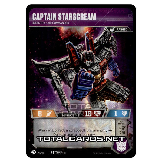 Transformers - War for Cybertron Siege I - Captain Starscream - RT004