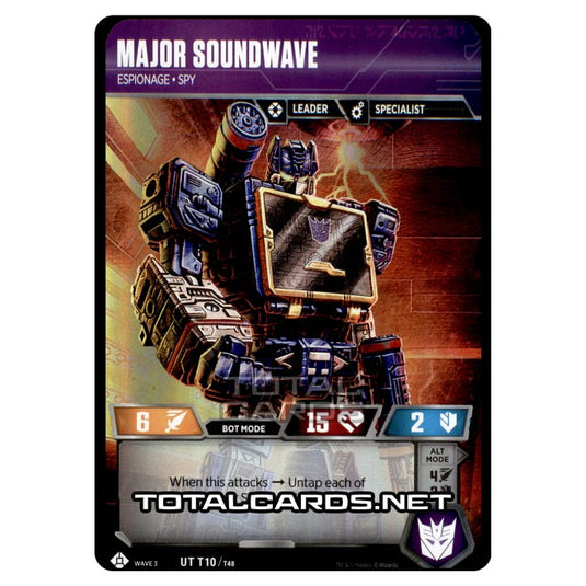 Transformers - War for Cybertron Siege I - Major Soundwave - SRT010