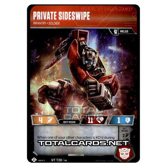 Transformers - War for Cybertron Siege I - Private Sideswipe - CT020