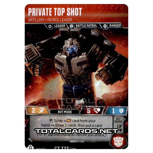 Transformers - War for Cybertron Siege I - Private Top Shot - CT022