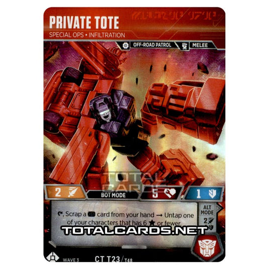 Transformers - War for Cybertron Siege I - Private Tote - CT023