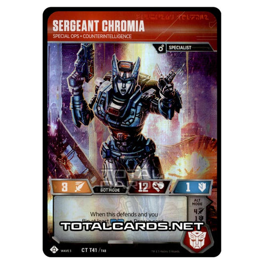 Transformers - War for Cybertron Siege I - Sergeant Chromia - CT041