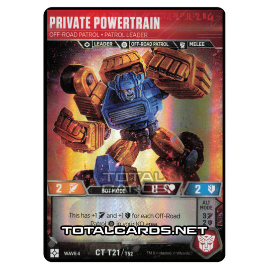 Transformers - War for Cybertron Siege II - Private Powertrain - CT021