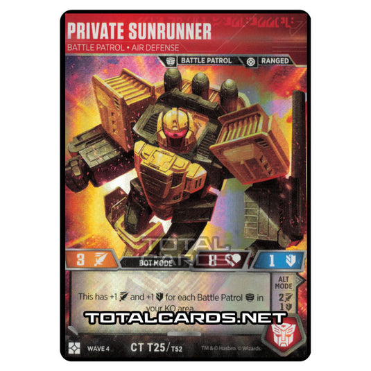 Transformers - War for Cybertron Siege II - Private Sunrunner - CT025