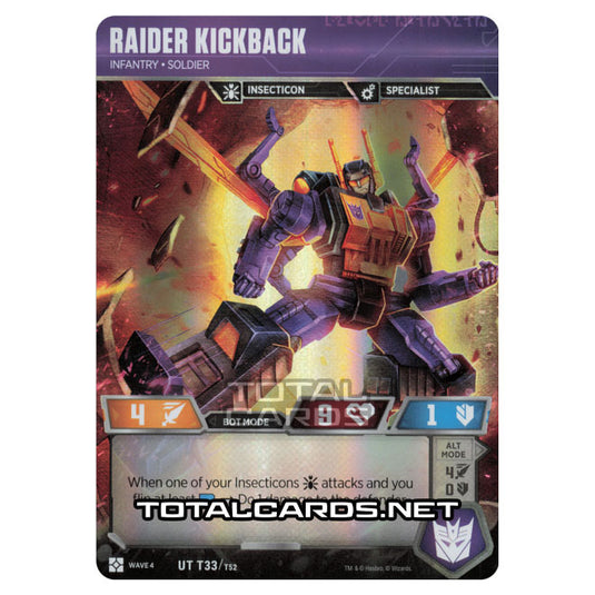Transformers - War for Cybertron Siege II - Raider Kickback - UT033