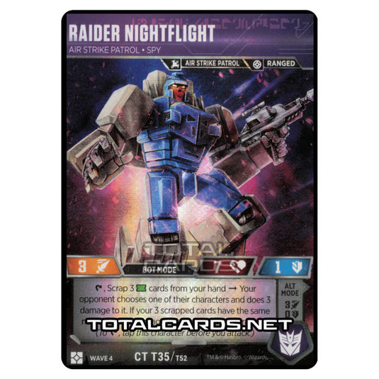 Transformers - War for Cybertron Siege II - Raider Nightflight - CT035