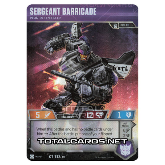 Transformers - War for Cybertron Siege II - Sergeant Barricade - CT042