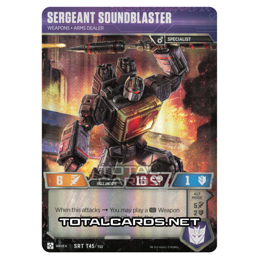 Transformers - War for Cybertron Siege II - Sergeant Soundblaster - SRT045