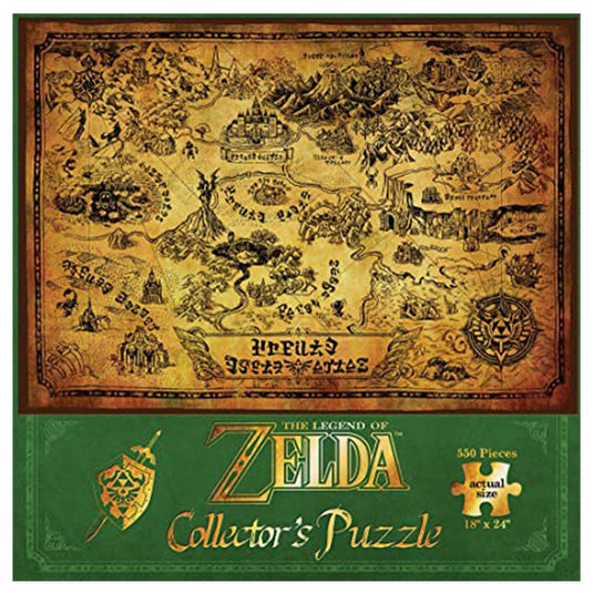 The Legend of Zelda Hyrule Map - Collector's 550 Piece Puzzle