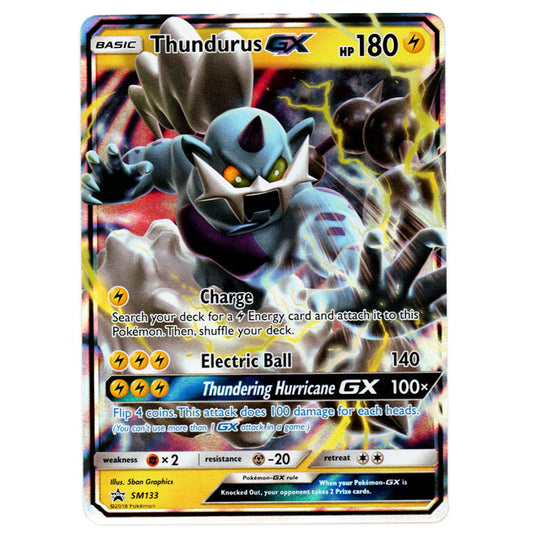 Pokemon - Sun & Moon - SM Black Star Promos - Thundurus GX - SM133