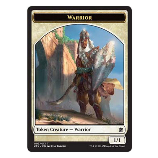 Magic the Gathering - Khans Of Tarkir - Token Creature - Warrior - 3/13