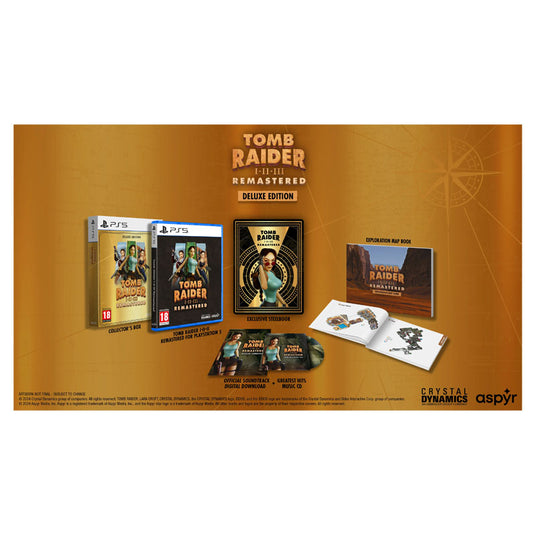 Tomb Raider I-III Remastered Deluxe Edition Contents