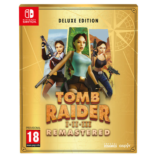 Tomb Raider I-III Remastered Deluxe Edition Nintendo Switch Front