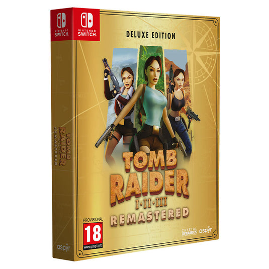 Tomb Raider I-III Remastered Deluxe Edition Nintendo Switch Side