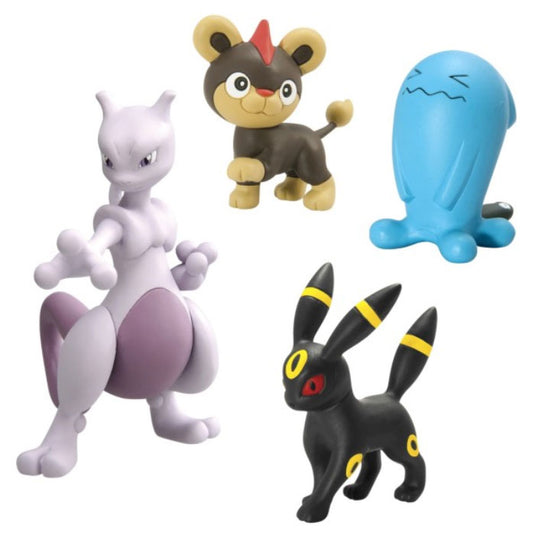 Pokemon 4-Figure Gift Pack: Mewtwo, Litleo, Umbreon and Wobbuffet