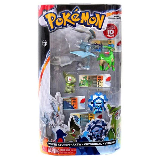 Pokemon - 4 Pack (White Kyurem, Virizion, Cryogonal & Axew)