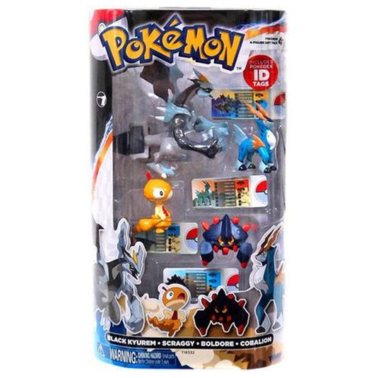 Pokemon - 4 Pack (Black Kyurem, Scraggy, Boldore & Cobalion)