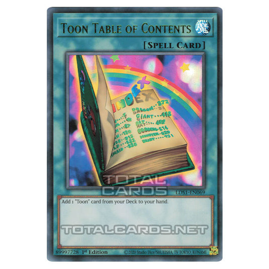 Yu-Gi-Oh! - Legendary Duelists - Season 1 - Toon Table of Contents (Ultra Rare) LDS1-EN069