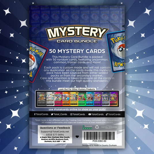 Pokemon - Mystery Card Bundle - 50 Cards! - FREE
