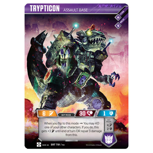 Transformers TCG - War for Cybertron Siege 2 - Trypticon (Box Topper Promo)