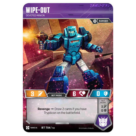 Transformers TCG - War for Cybertron Siege 2 - Wipe-out  (Box Topper Promo)