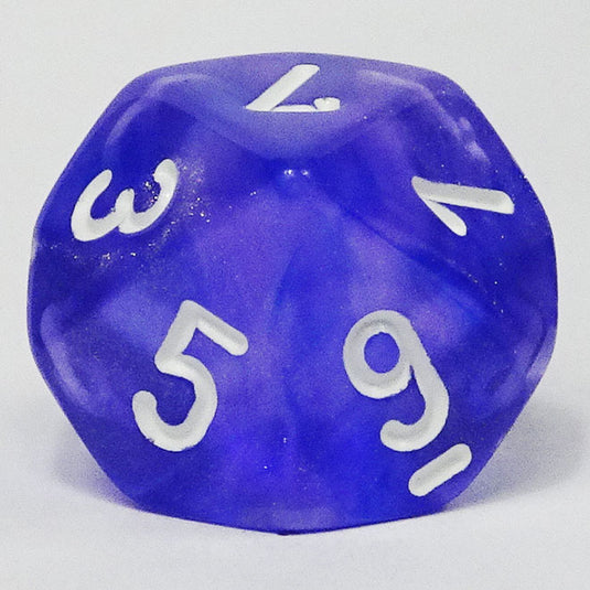 Chessex - Signature 16mm D10 - Borealis Purple with White