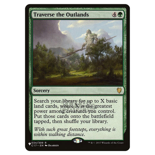 Magic The Gathering - The List - Traverse the Outlands