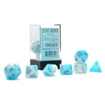 Chessex - Gemini - Polyhedral 7-Die Set - Turquoise-White/blue
