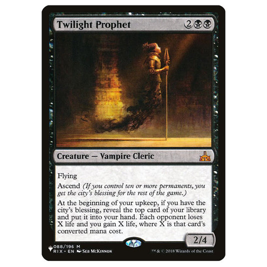 Magic The Gathering - The List - Twilight Prophet - 399/399