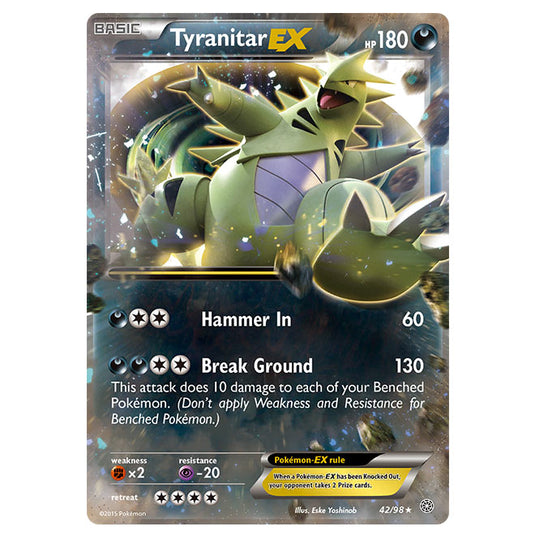 tyranitar ex pokemon card price 064/131 Pokmon Stamped Lightning / 340 / Stage 2 Card Text Sell Tyranitar ex (Holo) -