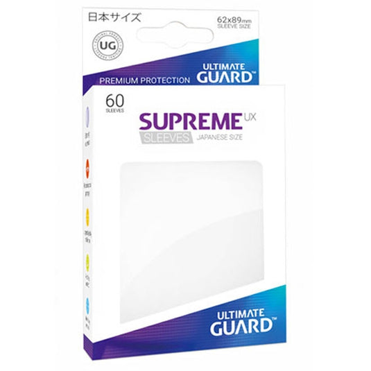 Ultimate Guard - Supreme UX Sleeves Japanese Size - White (60 Sleeves)